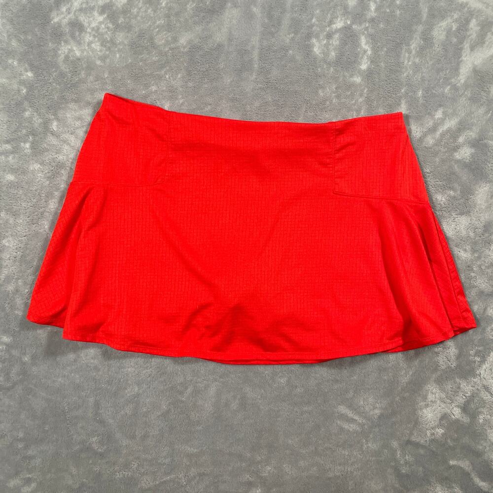 Lucky in Love Skort Large Red Pickleball Tennis Activewear Sporty Athleisure